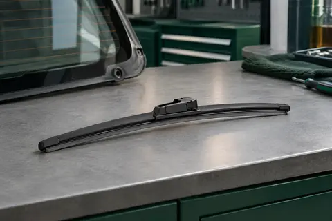 Balai d’essuie-glace arrière noir de 290 mm avec lame en caoutchouc et adaptateur prémonté