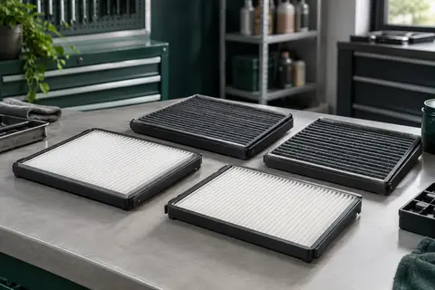 Quatre filtres HEPA et à charbon Vion pour la prise d’air du coffre avant du Model Y